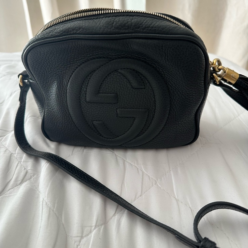 Gucci Black Leather Crossbody Bag